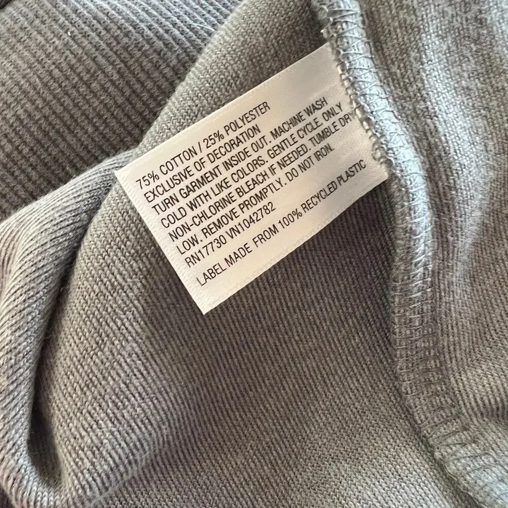 Wild Fable Women's Gray Velour Long Sleeve Tunic Sweatshirt - Size Large - NWT - Picture 5 of 6